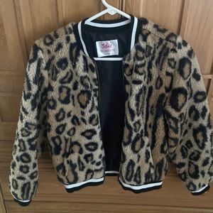 size 12 kids Leopard print jacket
